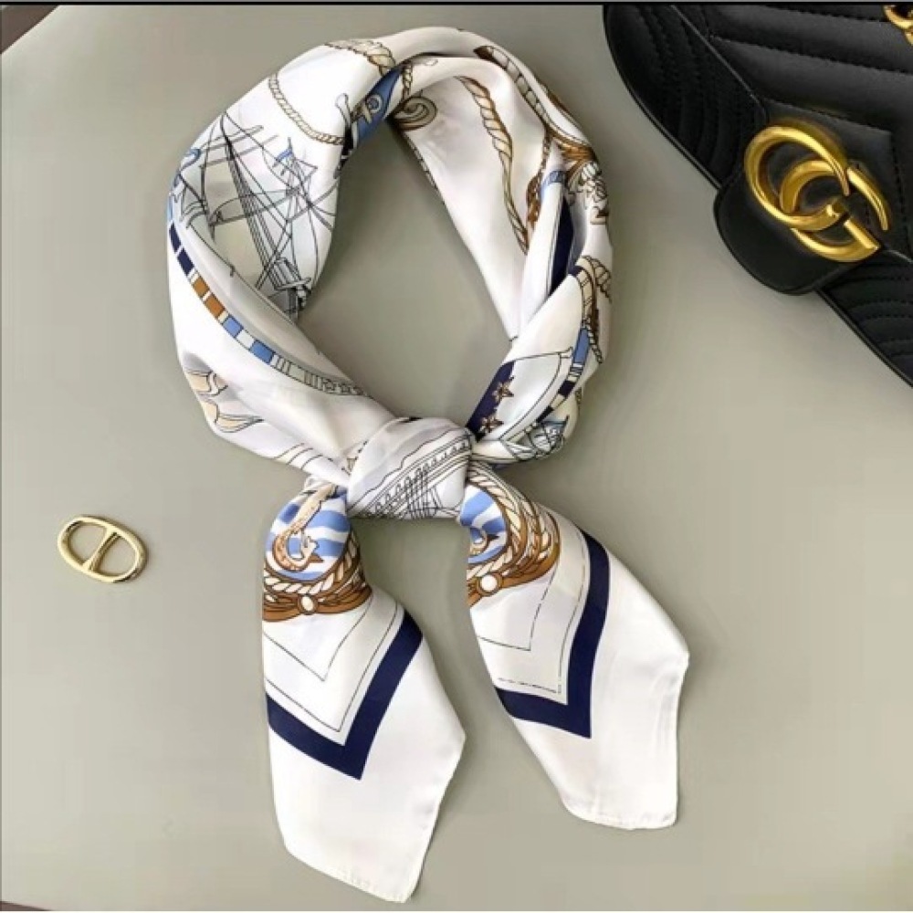 Vintage Fashion Hijab - 2026 Womens Fashion Square Scarf Silk
