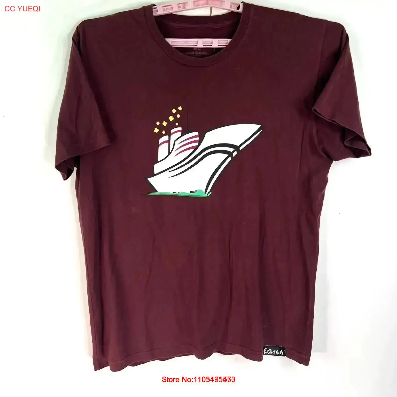 Vintage Yacht Fashion - Pink Dolphin T Shirt Men's XL