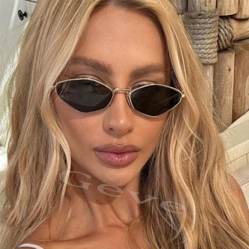 Vintage Fashion Trends - Trendy Polygonal Small Sunglasses Women Vintage