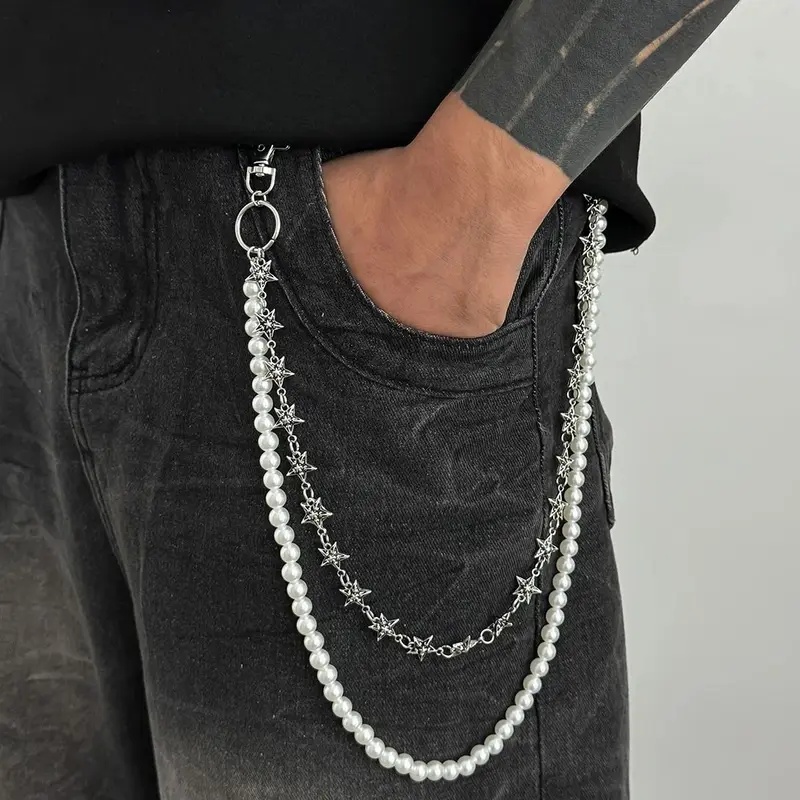 Vintage Fashion Trends - Salircon Vintage Punk Metal Pentagram Pants