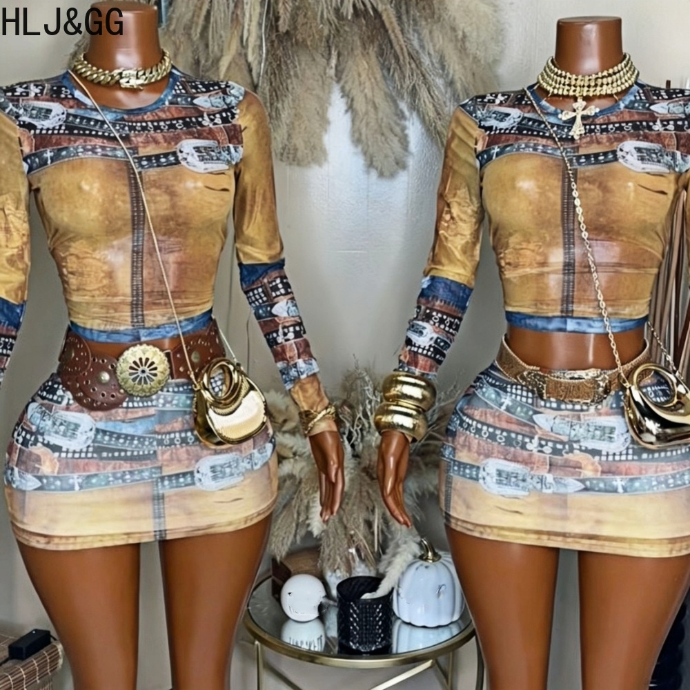 Vintage Fashion Trends - HLJ&GG Fashion Vintage Pattern Print Mesh