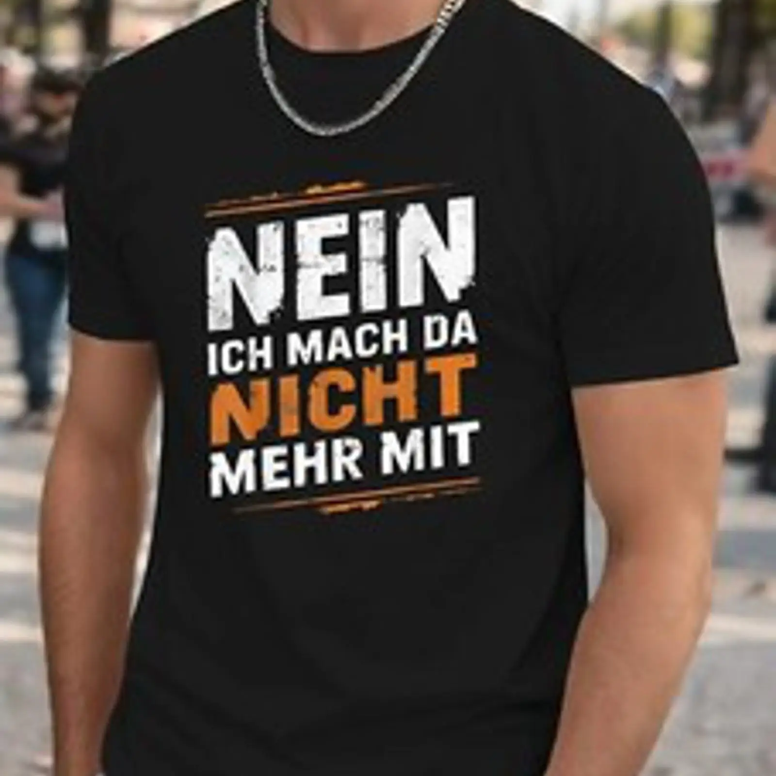 Vintage Fashion Herren - Herren T Shirt Nein ich mach