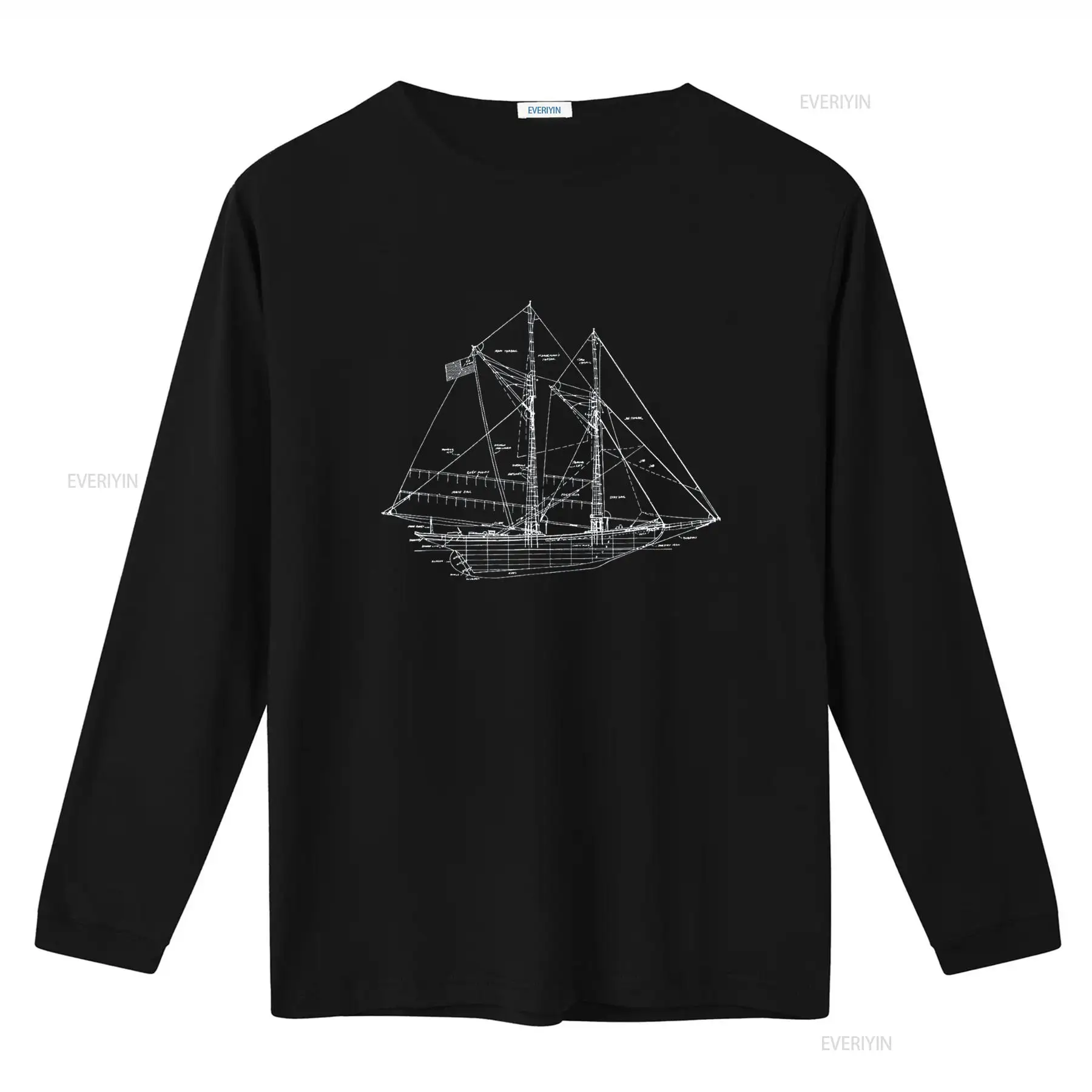 Sailing Vintage Blueprint Sail - Vintage Yacht Fashion 评论和价格