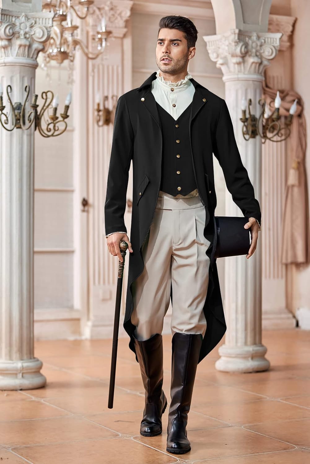Mens Steampunk Gothic Jacket V - Vintage Victorian Fashion 评论和价格