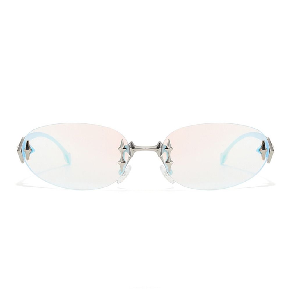 Y2K Style Frameless Sunglasses - Vintage Fashion Trends 评论和价格