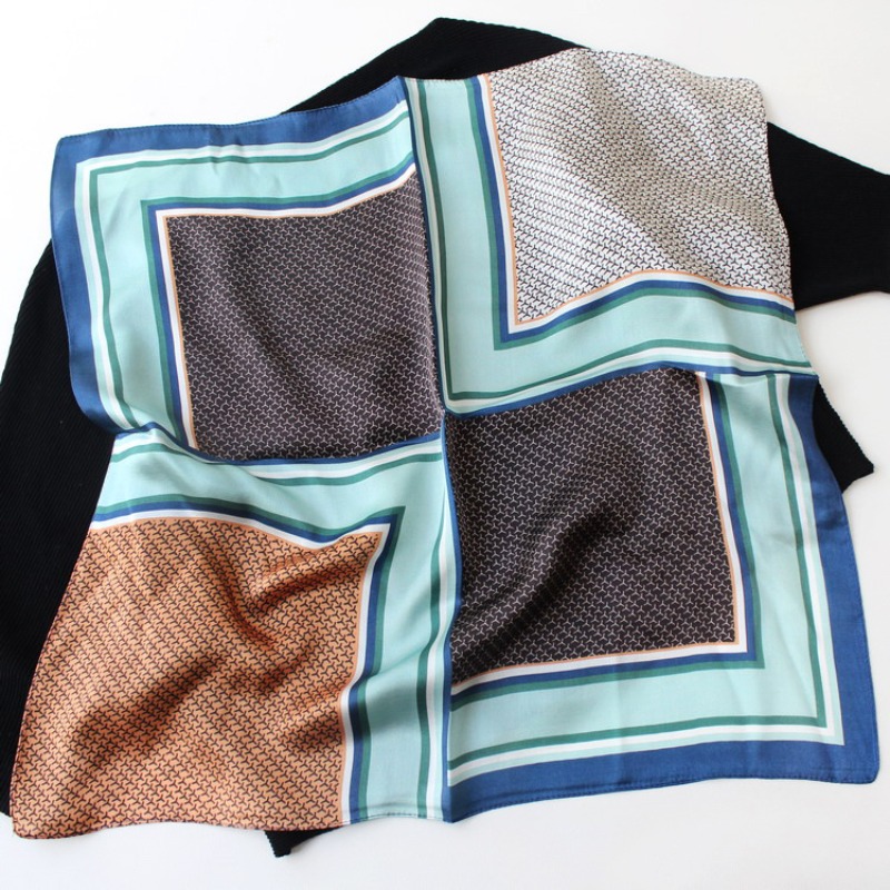 New 53cm 100% Mulberry Silk Sc - Vintage Fashion Hijab 评论和价格