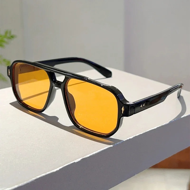 New Vintage Double Bridges Squ - Vintage Fashion Trends 评论和价格