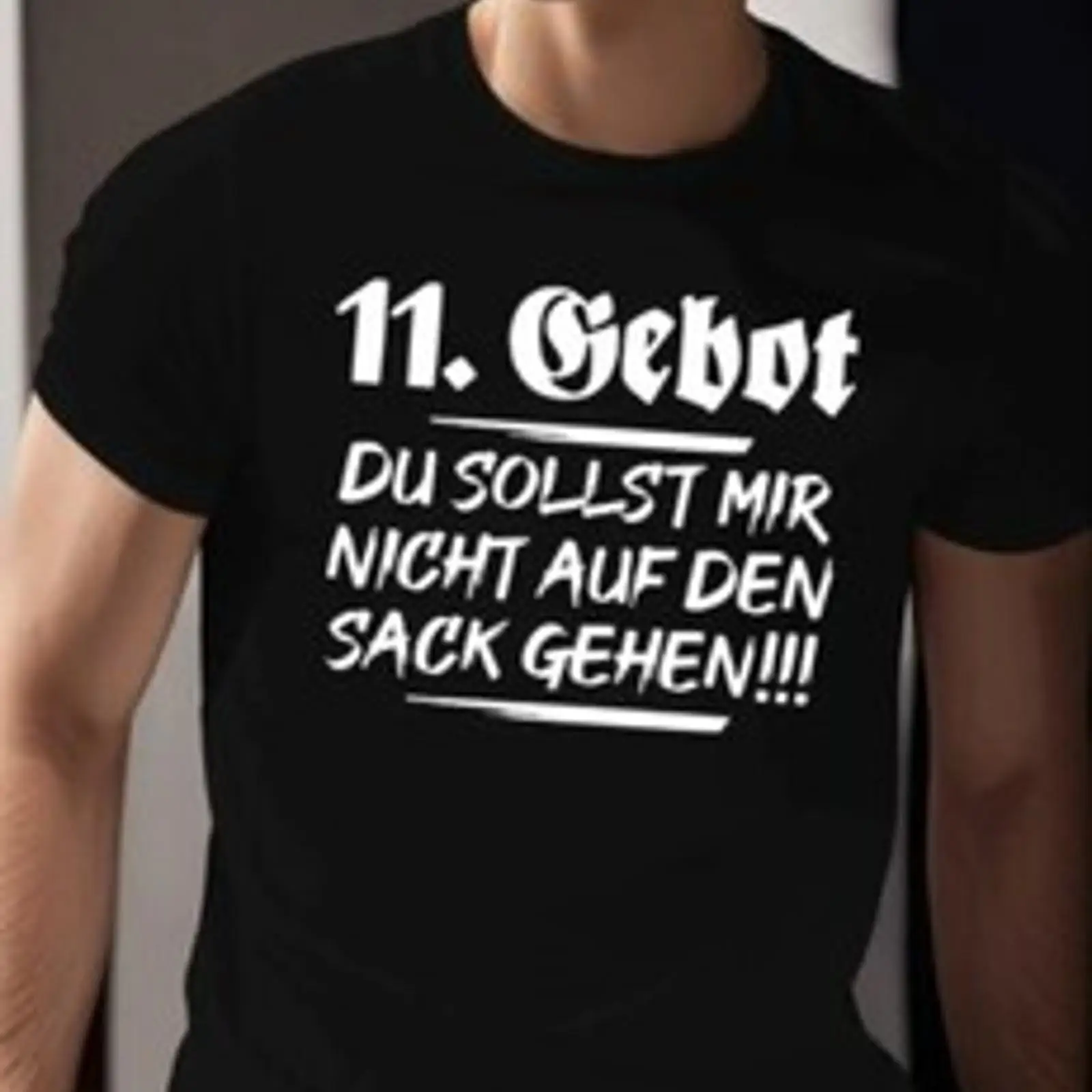 Herren T Shirt 11 Gebot Du sol - Vintage Fashion Herren 评论和价格