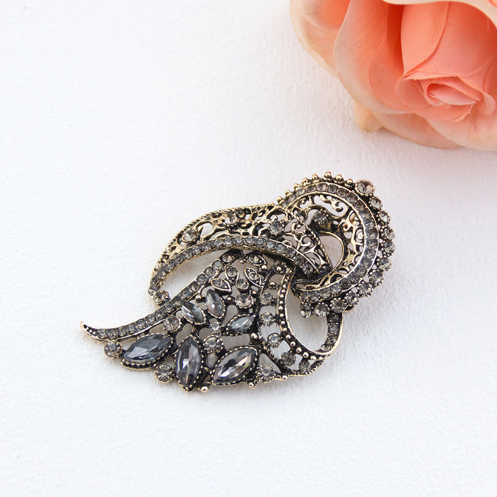 Vintage Gray Crystal Turkish B - Vintage Fashion Hijab 评论和价格