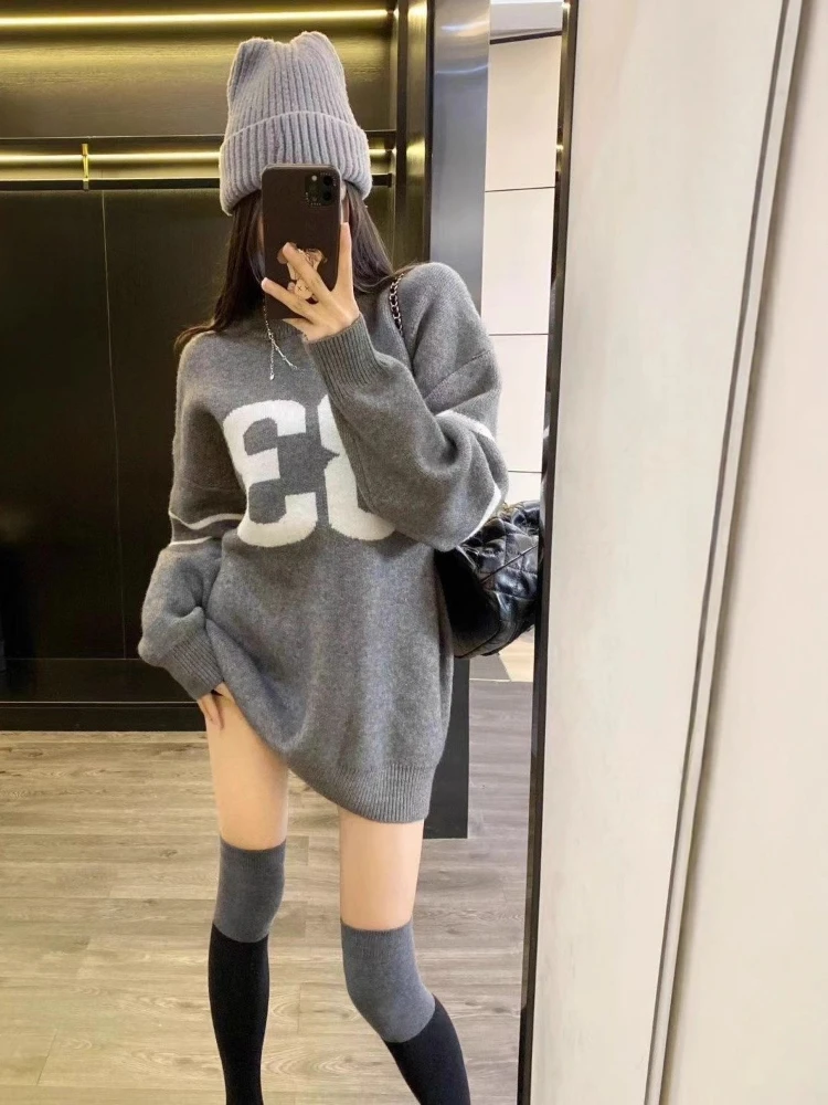 Y2K Vintage Knitted Sweater Wo - Vintage Fashion Y2K 评论和价格