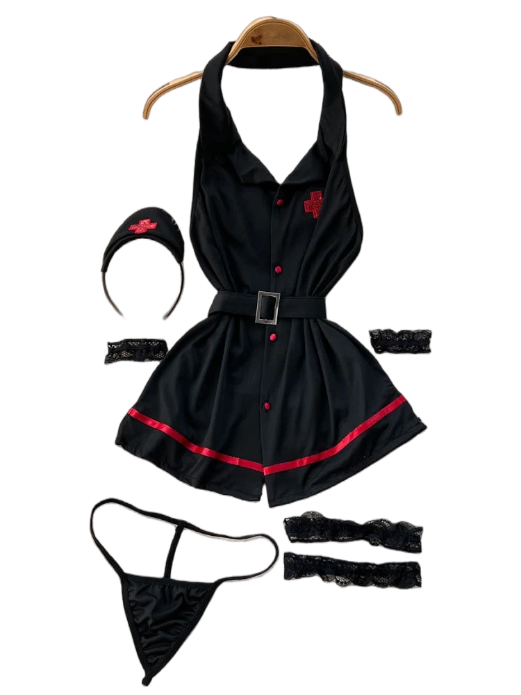 Erotic Fashion Sexy Halter Lin - Vintage Fashion Aesthetic 评论和价格