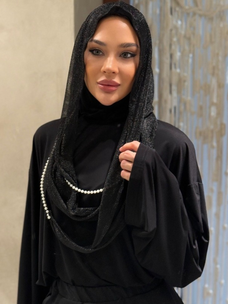 New Dubai Hood Hijab Pearl Lan - Vintage Fashion Hijab 评论和价格