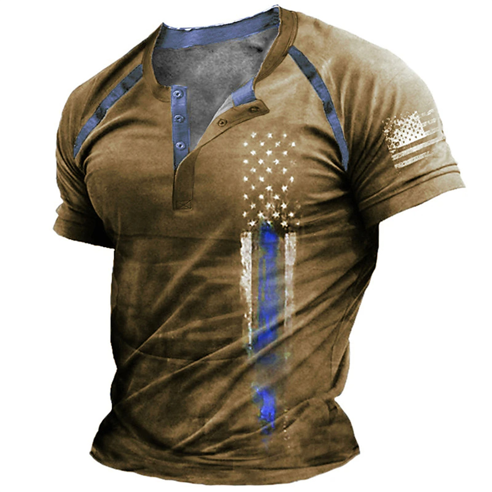 Funny 3D American Flag Print M - Vintage Fashion Aesthetic 评论和价格