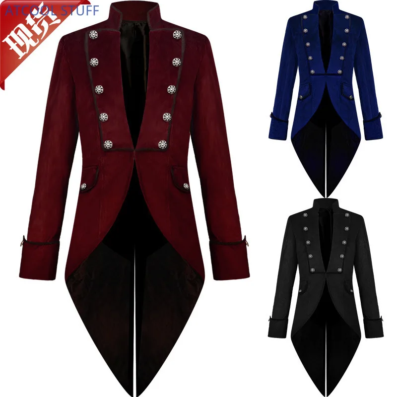 Classic Velet TailCoat Medieva - Vintage Victorian Fashion 评论和价格