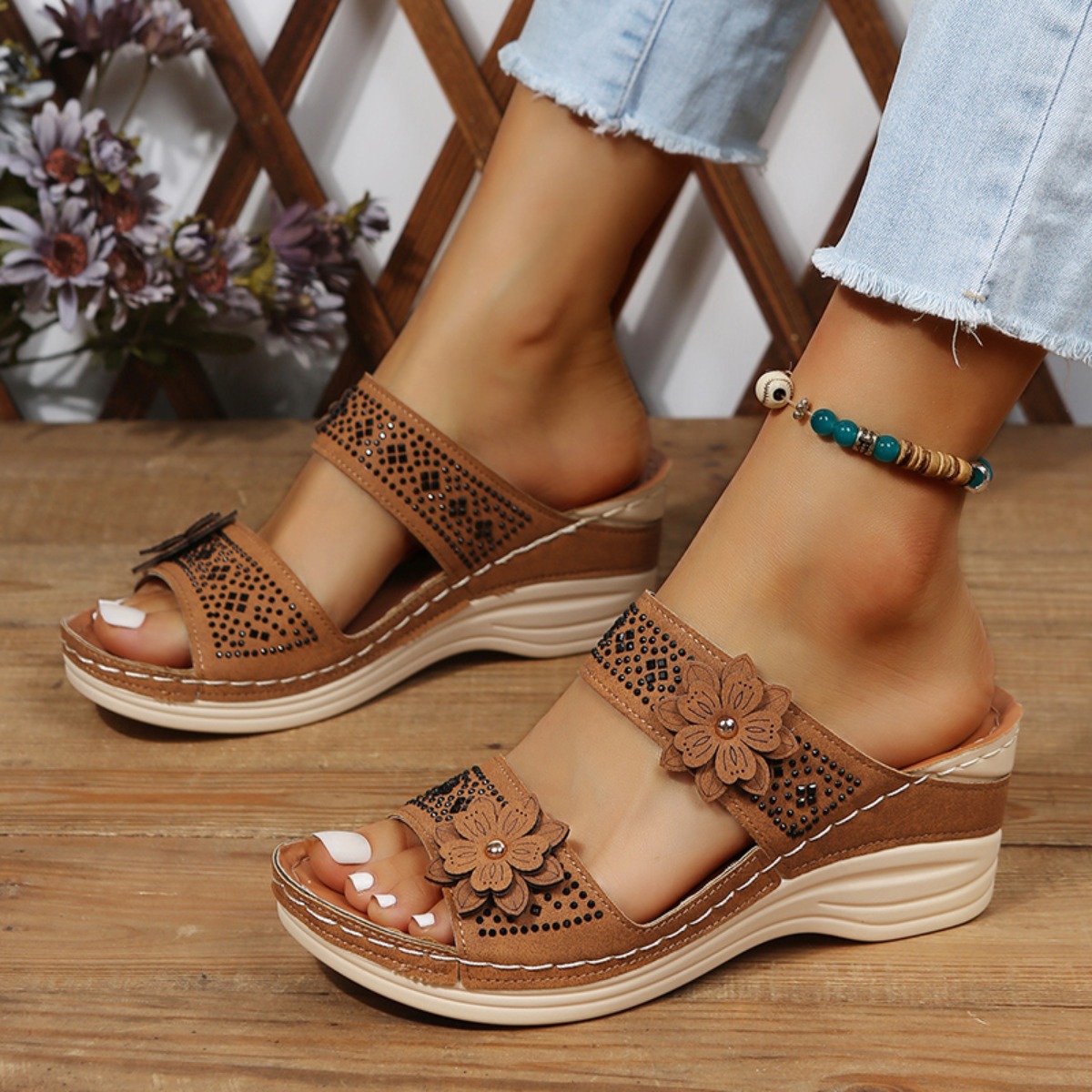 New Fashion Summer Women Wedge - Vintage Fashion Aesthetic 评论和价格
