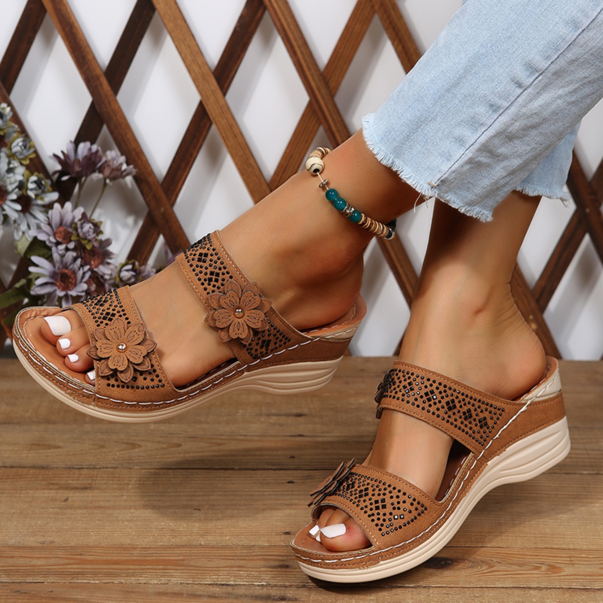 New Fashion Summer Women Wedge - Vintage Fashion Aesthetic 评论和价格