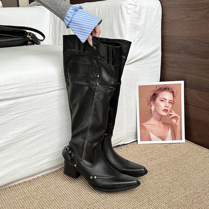 Womens Boots Vintage Women Kne - Vintage Fashion Aesthetic 评论和价格