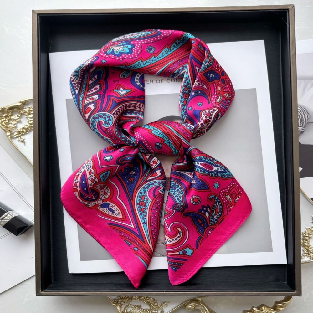 New Luxury Print Imitation Sil - Vintage Fashion Hijab 评论和价格
