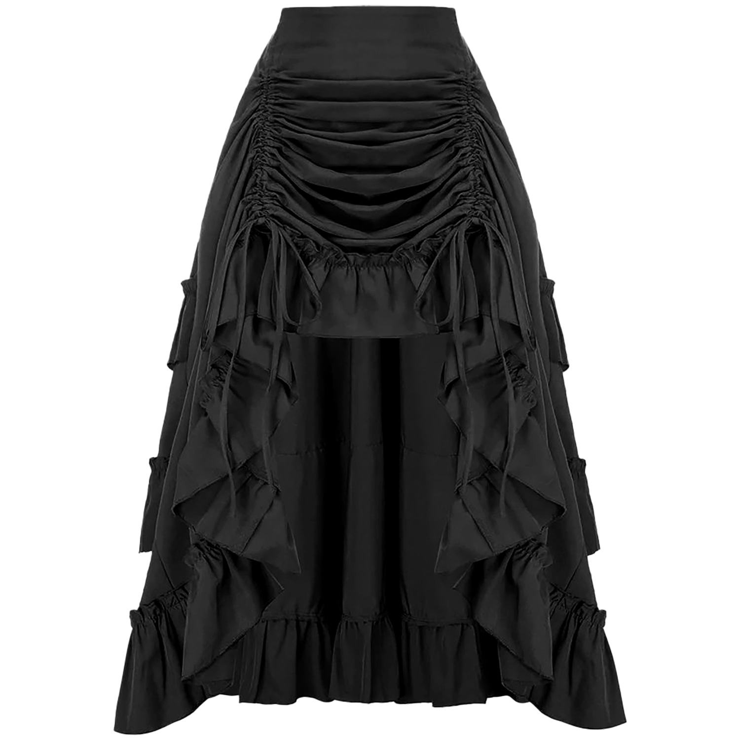 Ruffled High Waisted Long Vict - Vintage Victorian Fashion 评论和价格