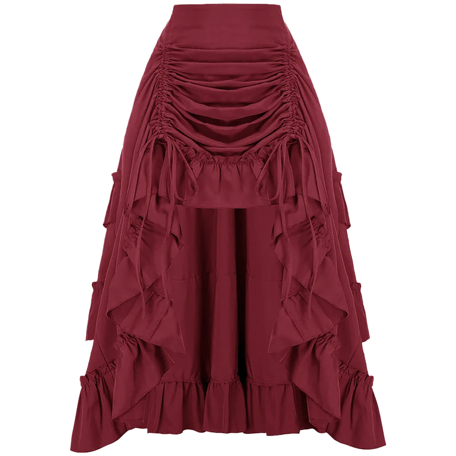 Ruffled High Waisted Long Vict - Vintage Victorian Fashion 评论和价格