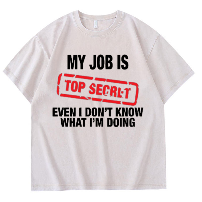 My Job Is Top Secret Funny Gra - Vintage Fashion Jobs 评论和价格