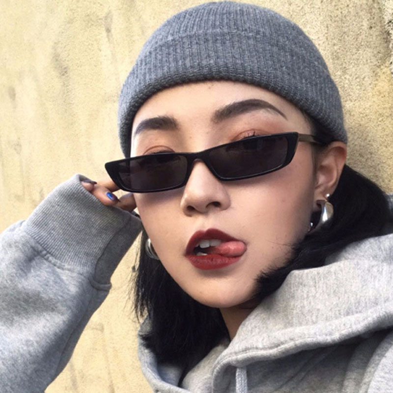 Small Rectangle Sunglasses Fas - Vintage Fashion Trends 评论和价格