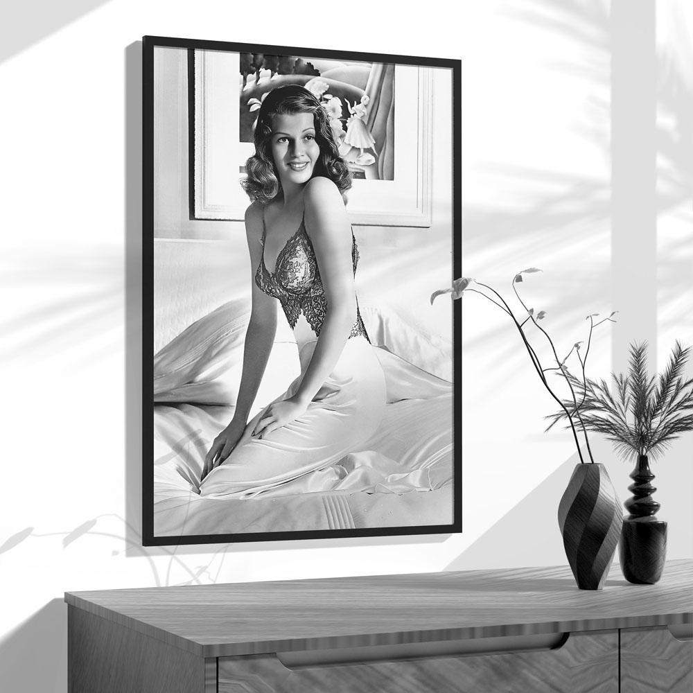 Rita Hayworth Poster,Black and - Vintage Fashion Photography 评论和价格