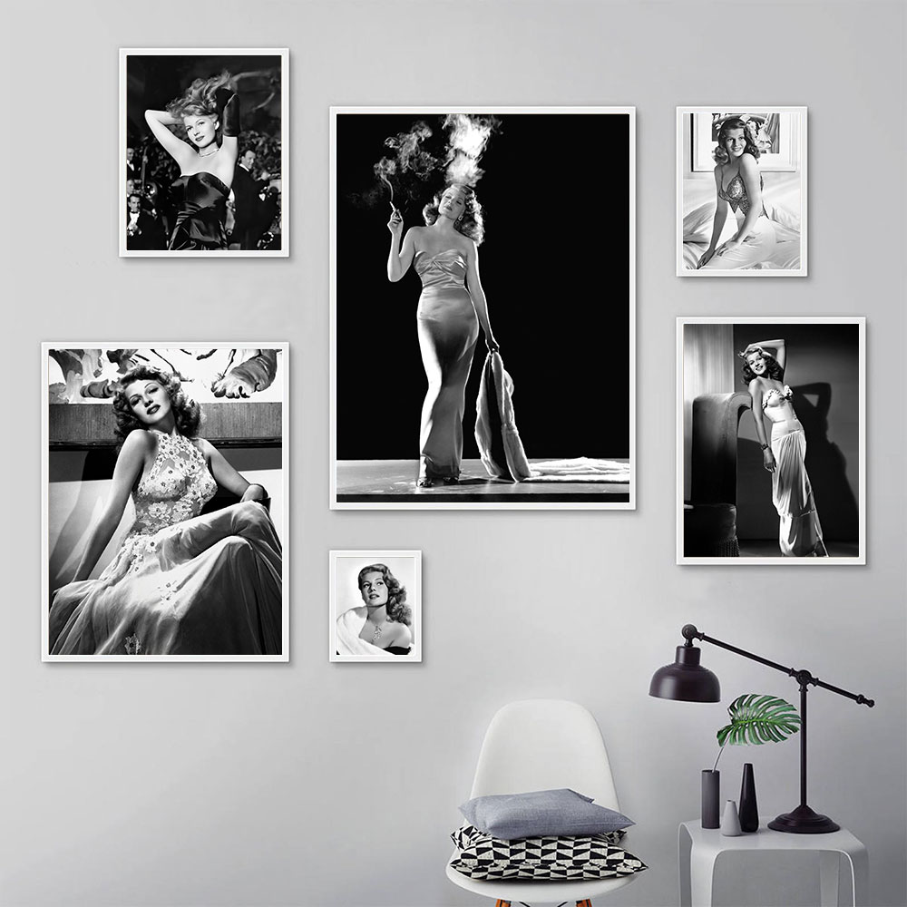 Rita Hayworth Poster,Black and - Vintage Fashion Photography 评论和价格